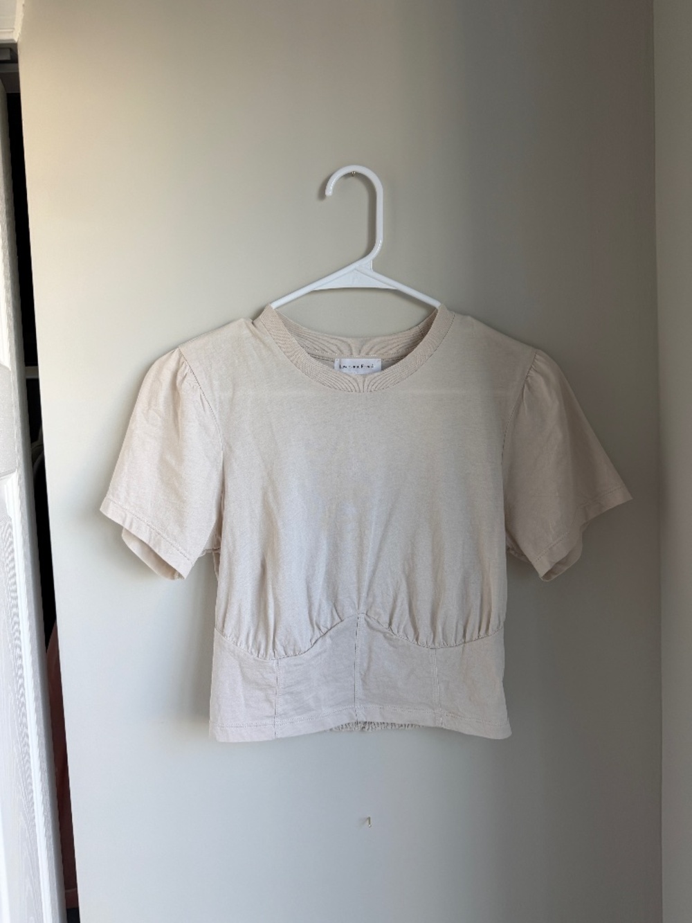 Lovers and Friends Frank Bustier Top in Taupe/Beige, Size Small